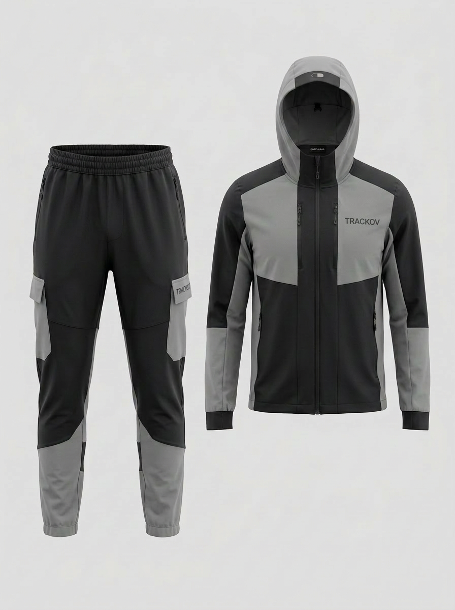 Trackov Charcoal Grey Tracksuit